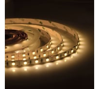 Светодиодная лента Apeyron 12В, 14,4Вт/м, smd5050, 60д/м, IP20, 700Лм/м, подложка, 10мм, 30м, теплый белый 00-537