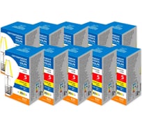 Светодиодная лампа Volpe LED-A60-5W/3000K/E27/CL/SLF набор из 10штук UL-00013838