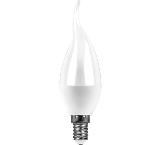 Светодиодная лампа SAFFIT SBC3715 Свеча на ветру E14 15W 6400K 55208