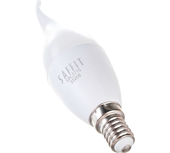 Светодиодная лампа SAFFIT SBC3715 Свеча на ветру E14 15W 6400K 55208