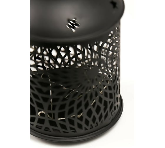 Ночник RISALUX 16184/1BK LED от батареек 3хААА черный 11,7х11,7х19,5 см 5180242