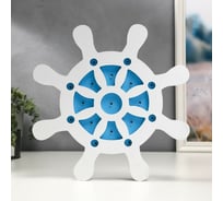 Ночник RISALUX "Штурвал" 16хLED батарейки 2ААА бело-синий 29,5х3,5х29,5 см 5089610