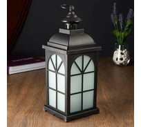 Ночник RISALUX с эффектом огня 48122/1 батарейки 3хААА черный 13х13х33 см 4766907