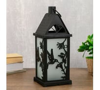 Ночник RISALUX с эффектом огня "Колибри" 21хLED черный 13,5х13,5х38 см. 4304050