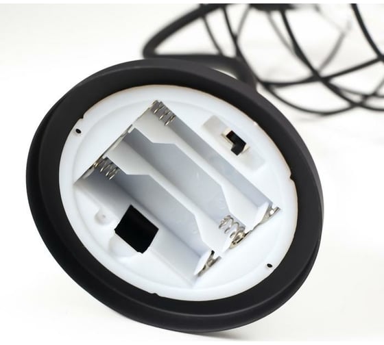 Ночник RISALUX лофт 16458/1BK LED от батареек 3хАА черный 12х10х30 см 5486689