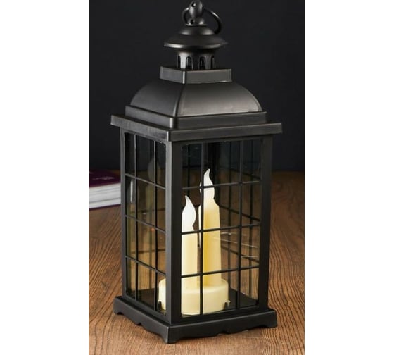 Ночник RISALUX 48133 LED батарейки 3хААА черный 13х13х38 см 4738461