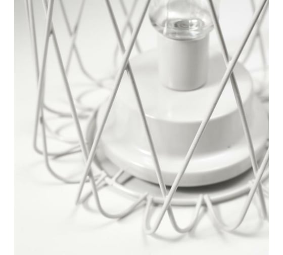 Ночник RISALUX лофт 16451/1WT LED от батареек 3хАА белый 17х17х21 см 5486681