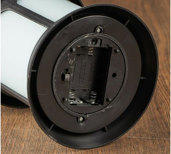 Ночник RISALUX 48126 LED батарейки 3хААА черный 12х12х29 см 4738454