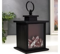 Ночник RISALUX настольный "Камин" черный 12х12х13,5 см. 4327296