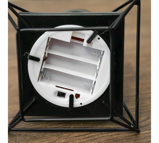 Ночник RISALUX 49283/1 LED батарейки 3хАА черный 13х13х30 см 4738500