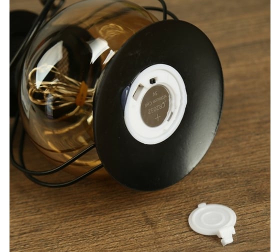 Ночник RISALUX настольный "Фонарь" LED черный 11,5х11,5х20 см. 4327299