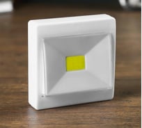 Ночник RISALUX LED пластик на магните от батареек Выключатель однокнопочный 2,5х8х10 см 1928643