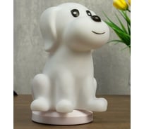 Ночник RISALUX c USB Собачка LED RGB батарейки 3AAA белый 13x15x20 см 4761885