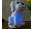 Ночник RISALUX c USB Собачка LED RGB батарейки 3AAA белый 13x15x20 см 4761885 5