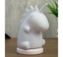 Ночник RISALUX c USB Единорог LED RGB батарейки 3AAA белый 13x15x20 см 4761884