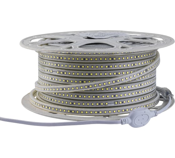 Светодиодная лента Alvar 220В 9.6Вт 4500К нейтральная, 9х5,5мм, IP65, шаг резки - 10см, 50м AL-22096N_50