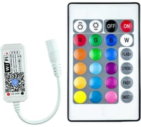 Контроллер Alvar Алвар ДУ RF + блютуз/APP для RGB лент 12/24В AL-MCB-RGB