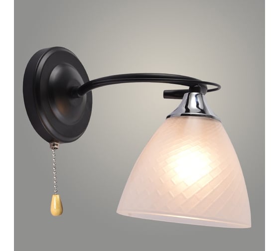 Бра Росток XA1520/1W BK+CR черный/хром 1х60W E27 h190, HN23 988371696