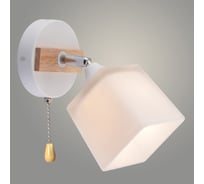 Бра Росток XA1586/1W WH+CR+WOOD белый/хром 1х60W E27 h190, HN23 988372855