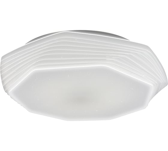 Диммируемый светильник RITTER LED с ДУ MIRA 48Вт, 2700-6400К, 3800Лм, плафон с эффектом звездного неба 52210 2
