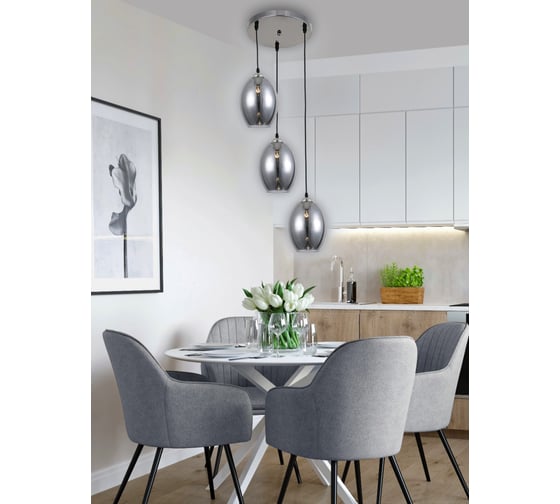 Потолочная люстра Ritter FORLI 3xE27, хром 52537 0