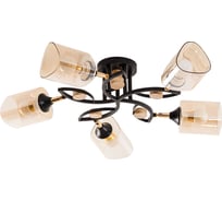 Потолочная люстра ARTE LAMP GLAMORE A5076PL-5BK