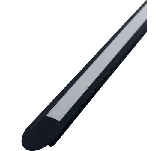 Врезной профиль truEnergy алюминиевый, прямой, с экраном, 21,7x5,7мм, анодированный, 2м 19070