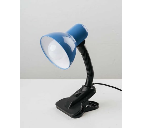 Лампа настольная на прищепке SVih синяя с цоколем E27 60Вт HK-108BU