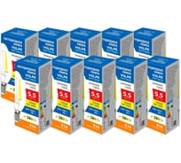 Филаментная лампа Volpe LED-C35-5,5W/3000K/E14/CL/SLF набор из 10штук UL-00013815