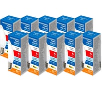 Филаментная лампа Volpe LED-C37-5W/4000K/E27/FR/SLS набор из 10штук UL-00013812