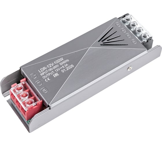 Драйвер для LED ленты Сириус А 12В IP20 100Вт 8,3А 140x50x24мм СириусА LDR-12V-100W