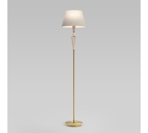 Торшер Eurosvet Teja E27, с декором из керамики, латунь 109014 a072041