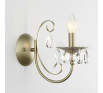 Бра Eurosvet Alda E14 с декором из хрусталя, латунь 3305/1 a072111
