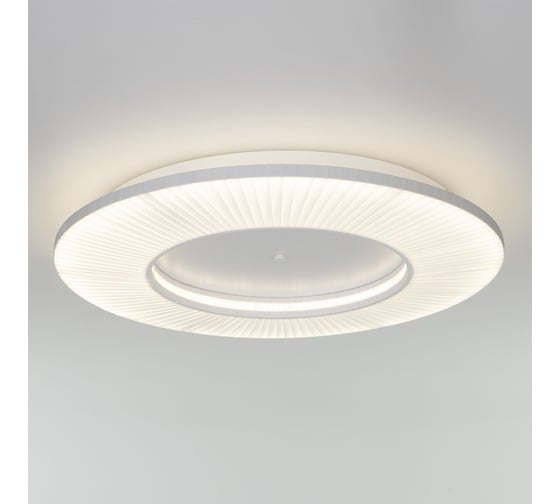 Потолочный светодиодный светильник Eurosvet Kreis с тканевым рассеивателем, 4000К, белый 101003 a071495