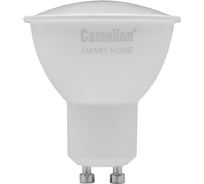 Умная лампа Camelion Smart Home LSH5/GU10/RGBСW/WIFI/3 (3 шт. 5Вт GU10 RGB+DIM+CW 220В WiFi) 15949