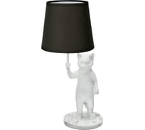 Светильник настольный декоративный Uniel Кот UML-B465 E14, белый/черный UL-00013445