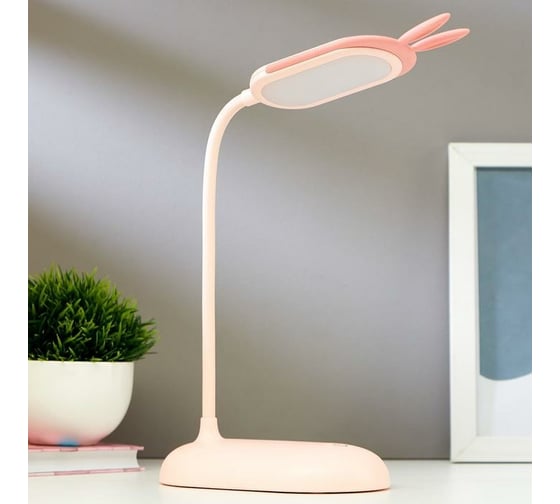 Настольная лампа RISALUX 1677/1 24хLED 4Вт 3 режима USB АКБ МИКС 15,5х9,3х38,5 см 5091573 1