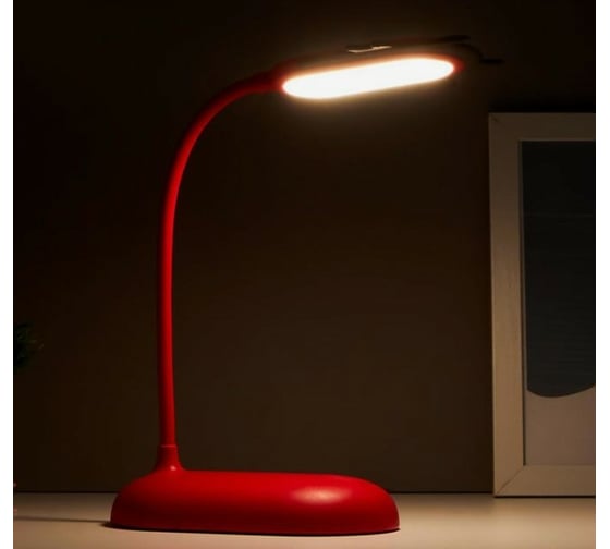 Настольная лампа RISALUX 1675/1 24хLED 4Вт 3 режима USB АКБ МИКС 15,5х9,3х38,5 см 5091571