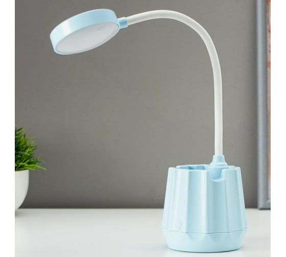 Настольная лампа RISALUX 16024/1 LED 2,5Вт 3 режима USB АКБ МИКС 9х7х35 см 5084560 1