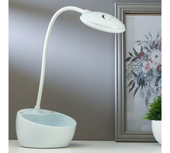 Настольная лампа RISALUX 16094/1 LED 4Вт 3 режима 3000-6000К+ночник USB МИКС 14х14х11 см 5091610 1