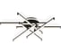 Светильник светодиодный потолочный Ambrella Light BK черный 97W 3000K-6400K 805х760х170 (ПДУ ИК) FL6252 1