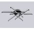 Светильник светодиодный потолочный Ambrella Light BK черный 97W 3000K-6400K 805х760х170 (ПДУ ИК) FL6252 4