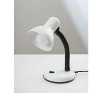 Лампа настольная на основании SVih белая, с цоколем E27, 60Вт HK-203W