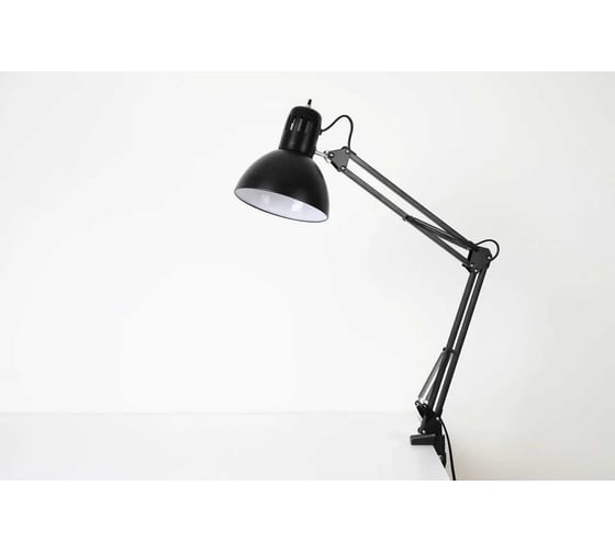 Лампа настольная на струбцине SVih черная, с цоколем E27, 60Вт HK-C-2201B