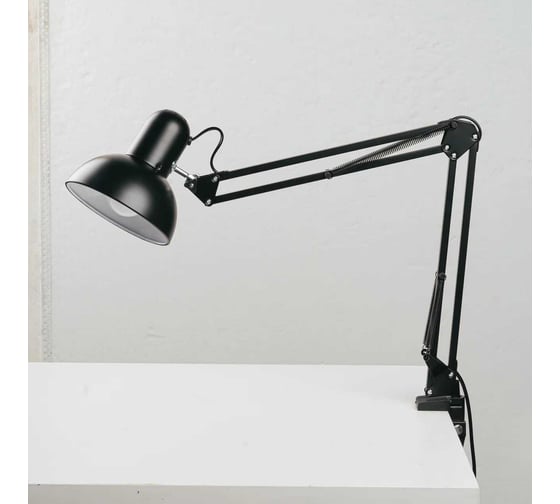 Лампа настольная на струбцине SVih черная, с цоколем E27, 60Вт HK-C-2303B