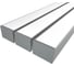 Комплект профиля Ledcraft LC-LP76140M135-1x3 Silver комплект из 3 шт серебро (1м профиль+1м рассеиватель+2 заглушки+комплект шурупов) 1616140330 1