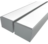 Комплект профиля Ledcraft LC-LP76140M135-3x2 Silver комплект из 2 шт серебро (3м профиль+3м рассеиватель+2 заглушки+комплект шурупов) 1616340172