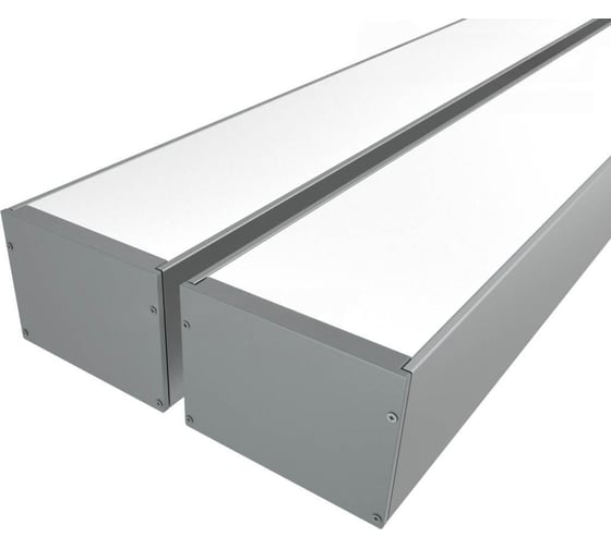 Комплект профиля Ledcraft LC-LP76140M135-3x2 Silver комплект из 2 шт серебро (3м профиль+3м рассеиватель+2 заглушки+комплект шурупов) 1616340172