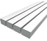 Комплект профиля Ledcraft LC-LP76140M135-1x4 Silver комплект из 4 шт серебро (1м профиль+1м рассеиватель+2 заглушки+комплект шурупов) 1616140488 1