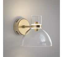 Настенный светодиодный светильник Eurosvet Vial 4000К, латунь/прозрачный LED 202053 a072059